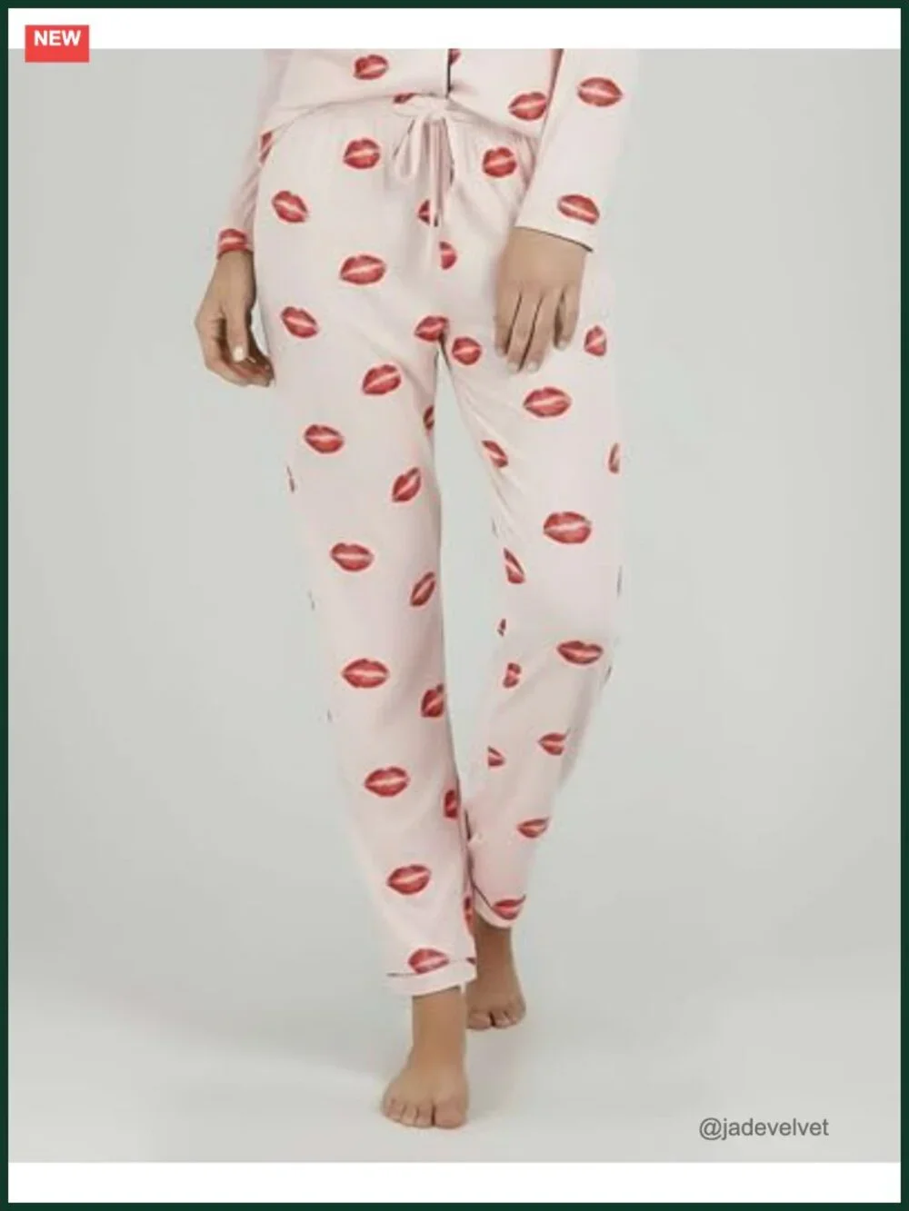 2-Piece Button Down Pajama Set with Lounge Pants